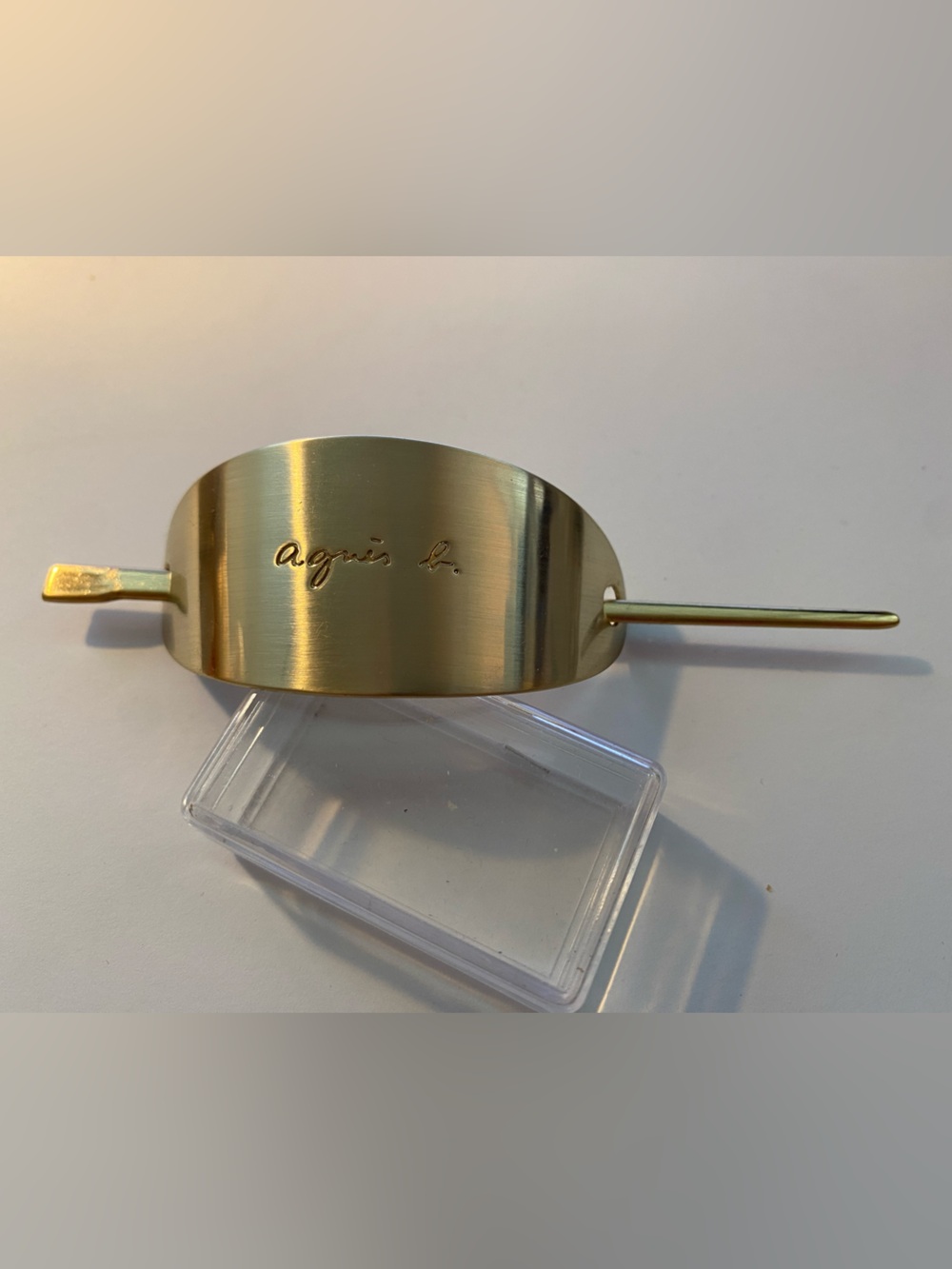 Agnes b - Gold Metal Hair Barrette